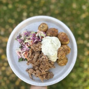 KD:s pulled pork meny